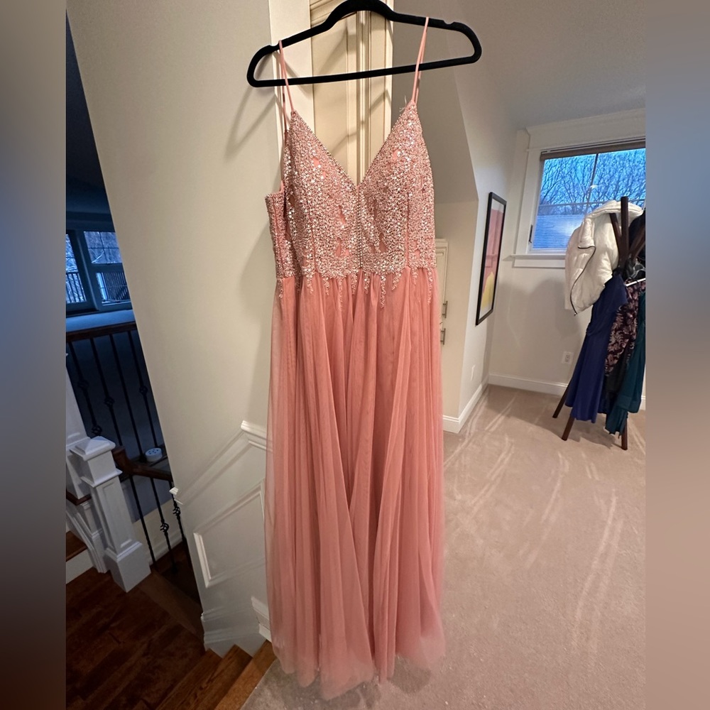 Custom Plus-Size Corset Back‎ Prom Dress NWOT